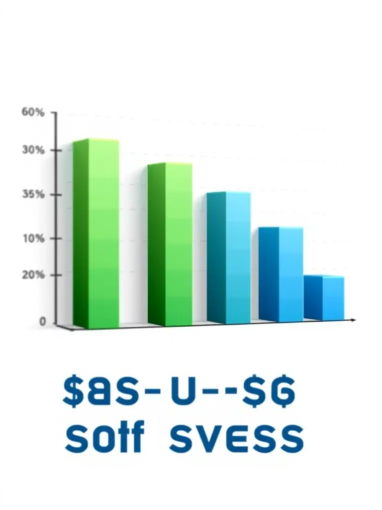 A cost savings graph showing reduced implementation errors and optimized resource allocation through effective IT infrastructure modeling.