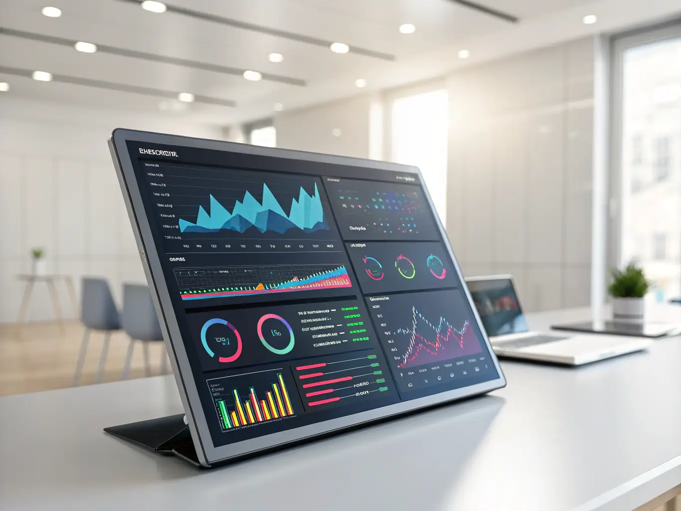 A dashboard interface displaying key performance indicators (KPIs) related to IT governance, illustrating the tool's capabilities for effective IT management.