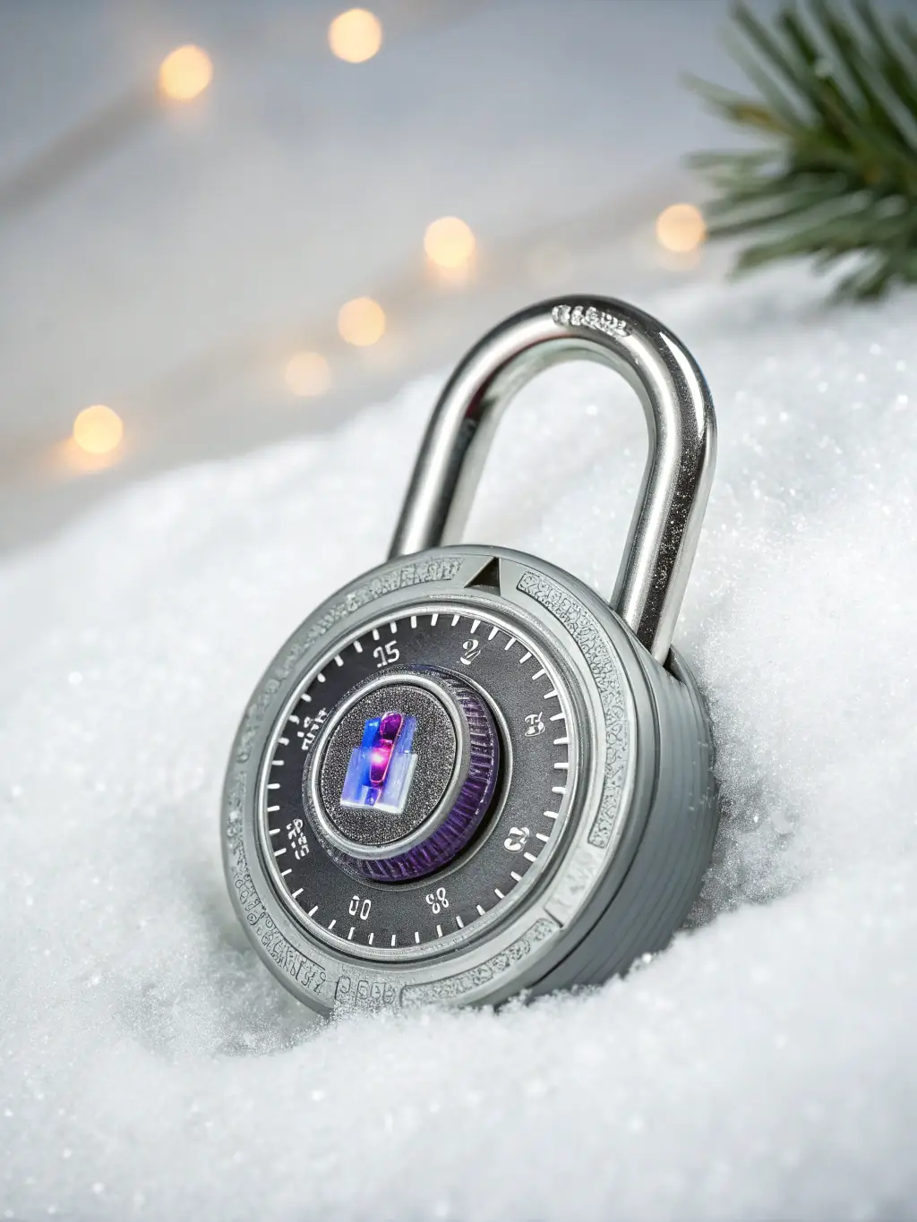 A digital lock icon superimposed on a blueprint of a building, symbolizing enhanced security through digital transformation in real estate.